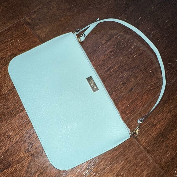 Kate Spade Saffiano leather blue wristlet-EUC - Picture 11 of 12